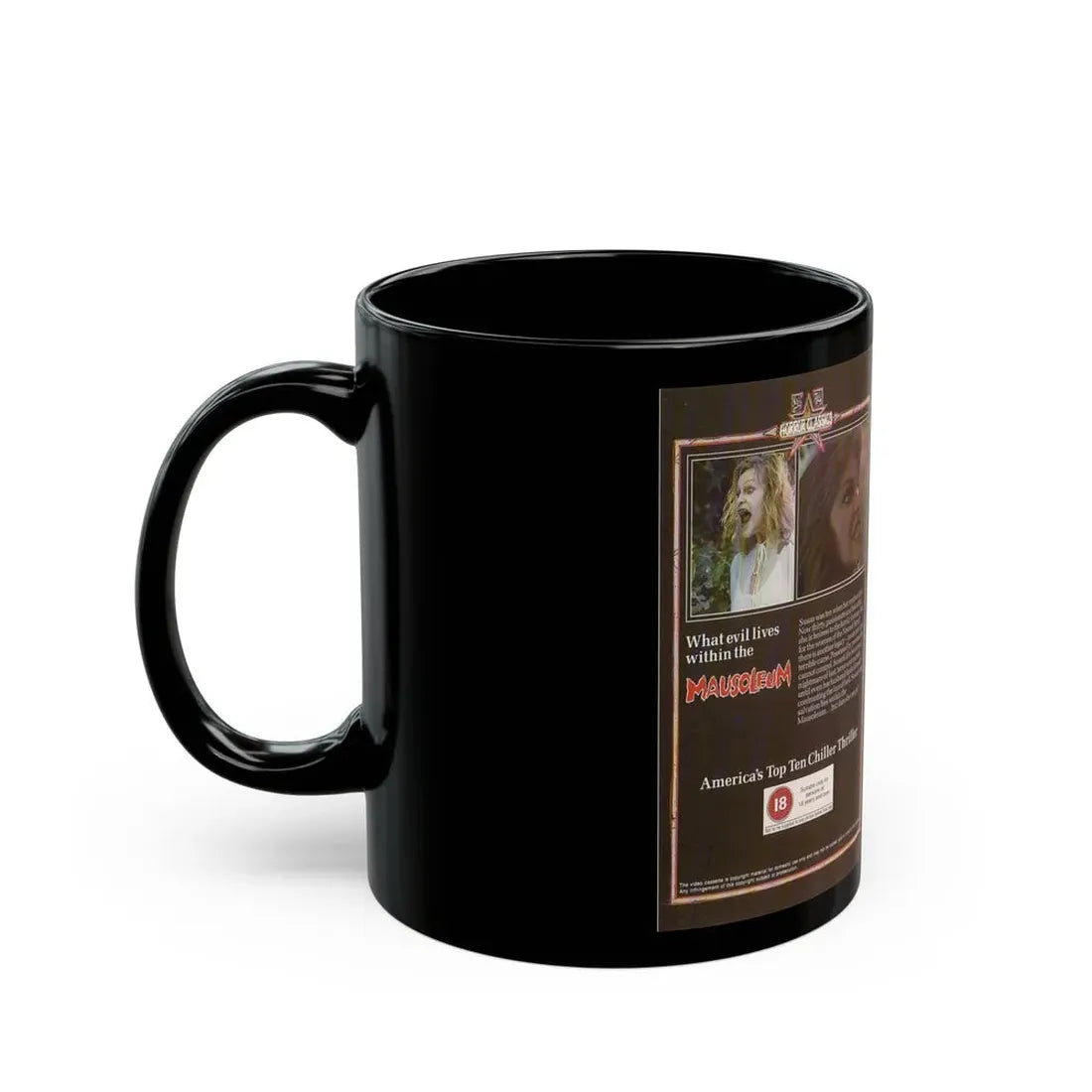 MAUSOLEUM (VHS COVER) - Black Coffee Mug - Go Mug Yourself