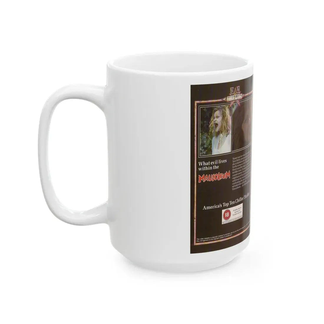 MAUSOLEUM (VHS COVER) - White Coffee Mug - Go Mug Yourself