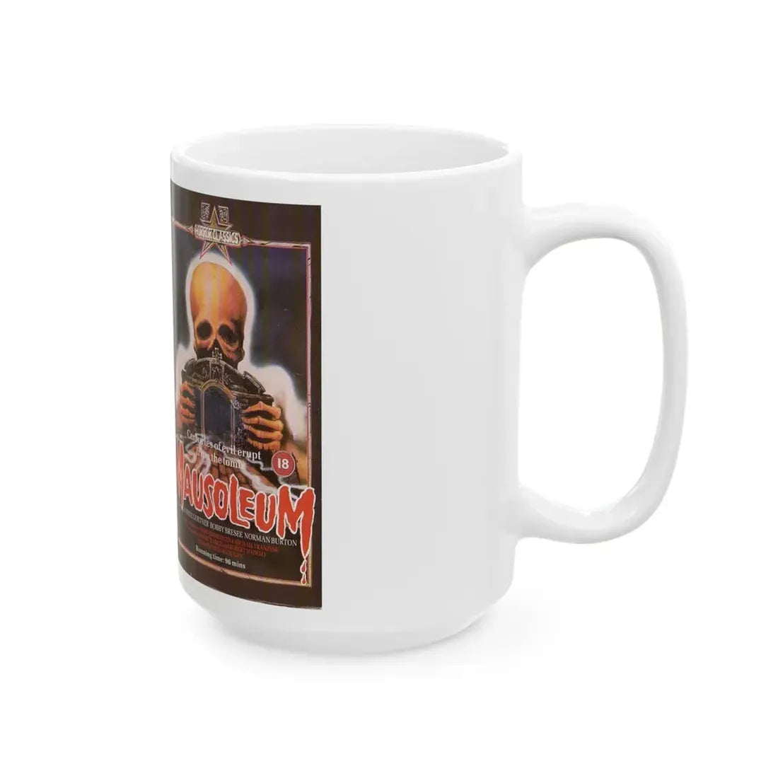 MAUSOLEUM (VHS COVER) - White Coffee Mug - Go Mug Yourself