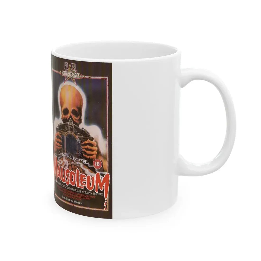 MAUSOLEUM (VHS COVER) - White Coffee Mug - Go Mug Yourself
