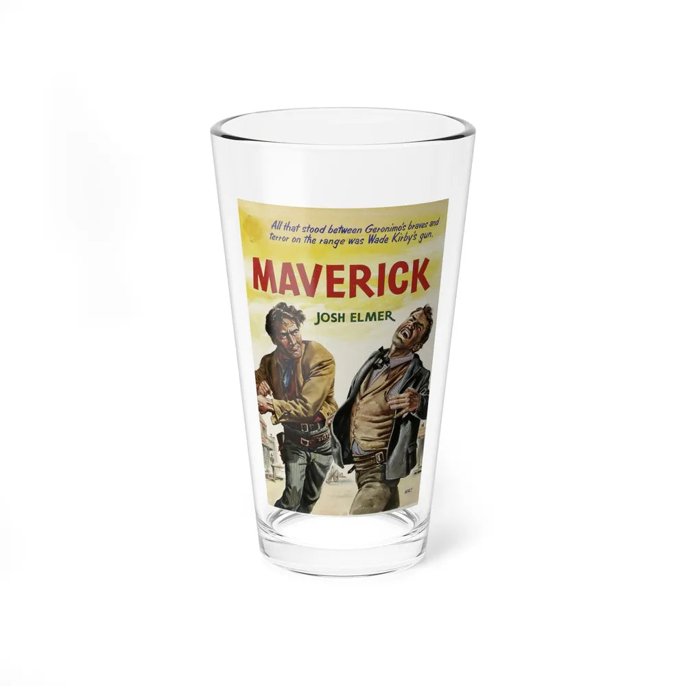 Maverick, British Paperback Cover - Pint Glass 16oz-16oz-Go Mug Yourself