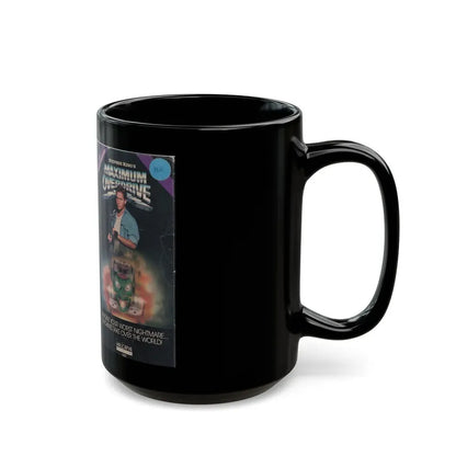 MAXIMUM OVERDRIVE (VHS COVER) - Black Coffee Mug - Go Mug Yourself