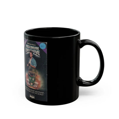 MAXIMUM OVERDRIVE (VHS COVER) - Black Coffee Mug - Go Mug Yourself