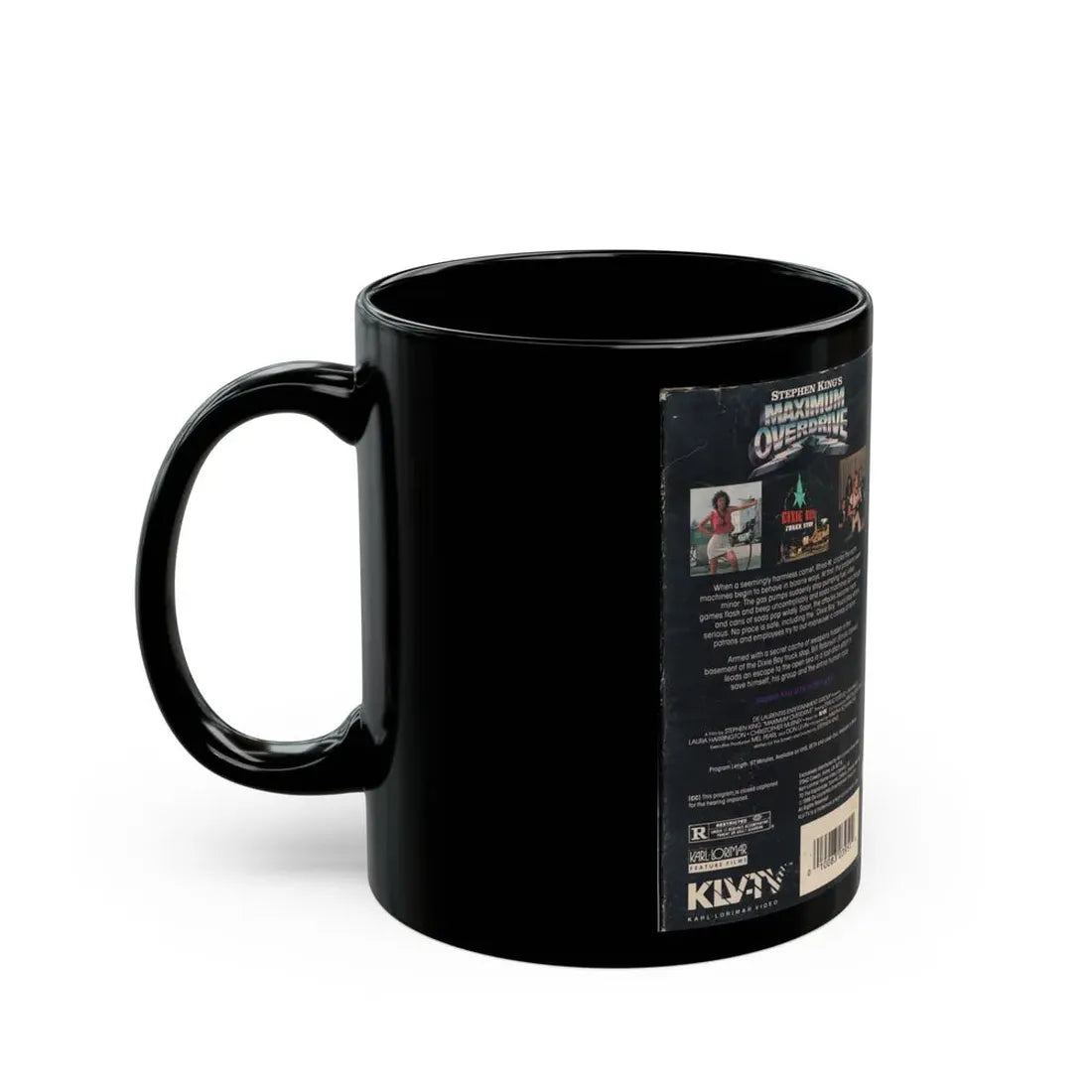 MAXIMUM OVERDRIVE (VHS COVER) - Black Coffee Mug - Go Mug Yourself