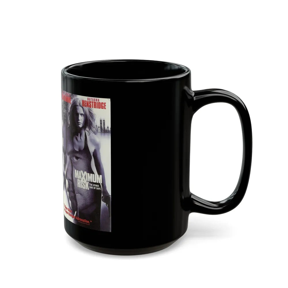 MAXIMUM RISK (VHS COVER) - Black Coffee Mug-Go Mug Yourself