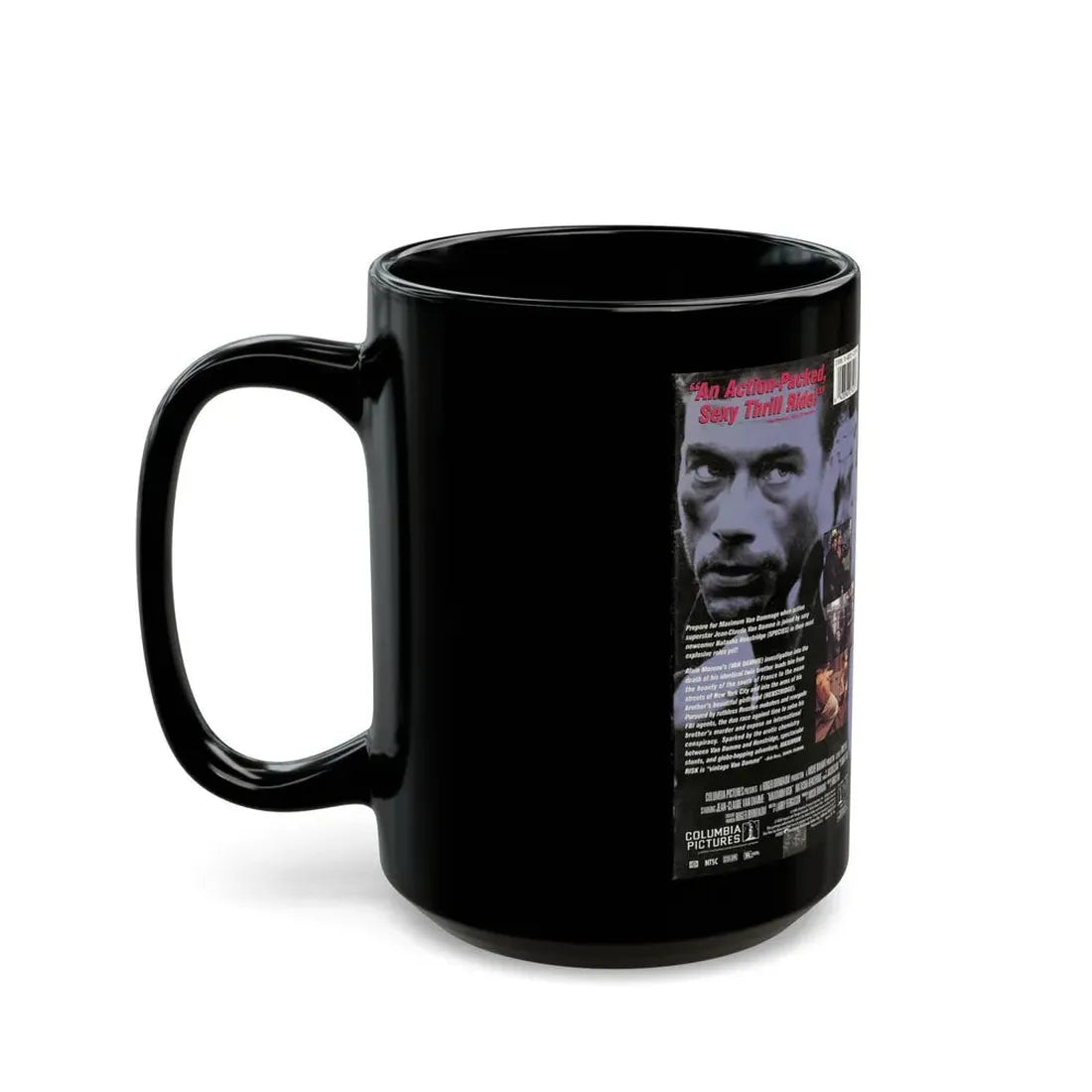 MAXIMUM RISK (VHS COVER) - Black Coffee Mug - Go Mug Yourself