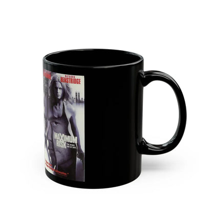 MAXIMUM RISK (VHS COVER) - Black Coffee Mug-Go Mug Yourself