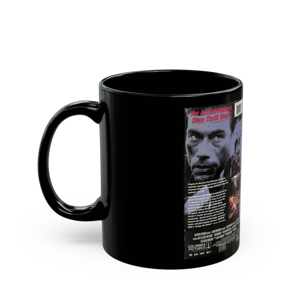 MAXIMUM RISK (VHS COVER) - Black Coffee Mug-Go Mug Yourself