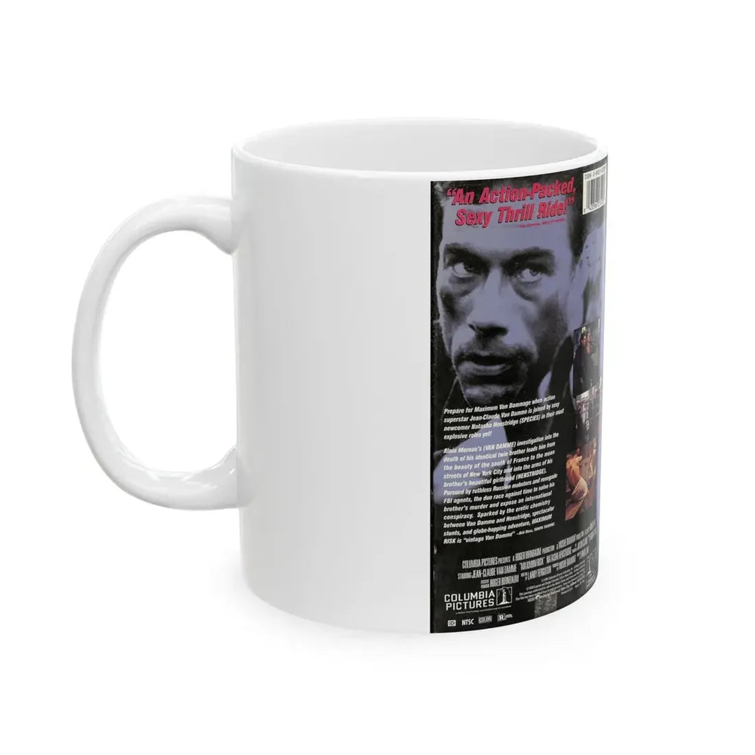 MAXIMUM RISK (VHS COVER) - White Coffee Mug - Go Mug Yourself