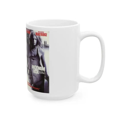 MAXIMUM RISK (VHS COVER) - White Coffee Mug - Go Mug Yourself