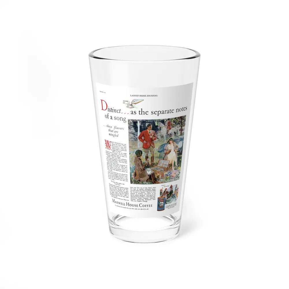 Maxwell House Coffee ad, Ladies' Home Journal, September 1927 (Magazine Illustration) Pint Glass 16oz-16oz-Go Mug Yourself