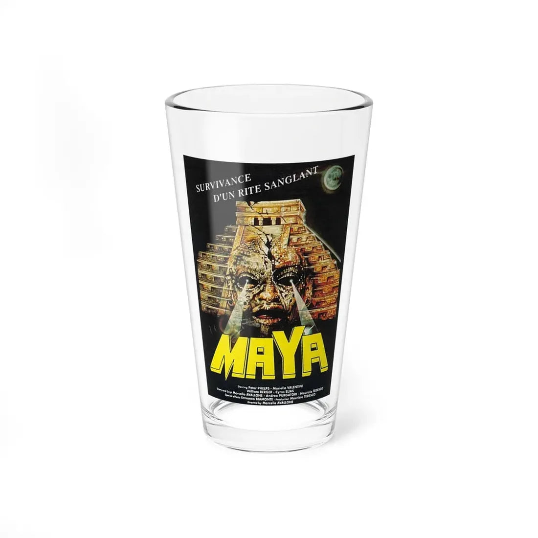 MAYA 1989 Movie Poster - Pint Glass 16oz 16oz - Go Mug Yourself