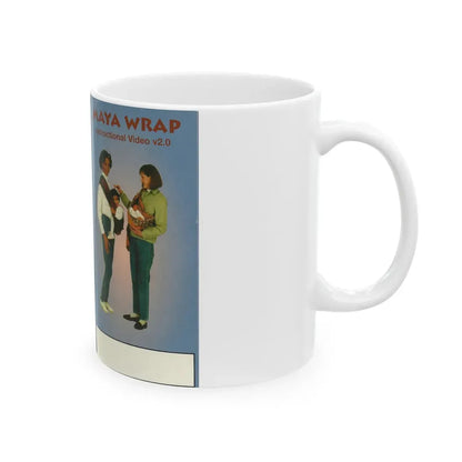 MAYA WRAP INSTRUCTIONAL VIDEO (VHS COVER) - White Coffee Mug - Go Mug Yourself
