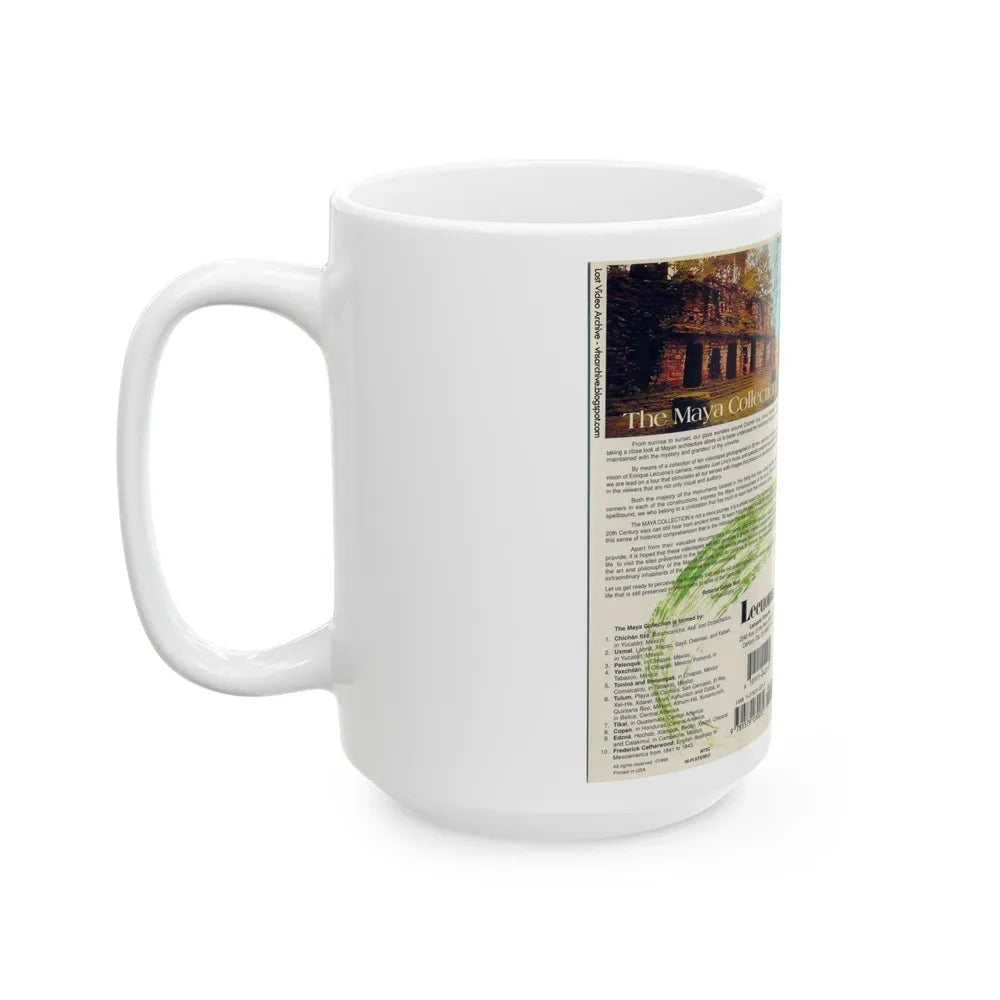 MAYA YAXCHILIAN CHIAPAS MEXICO (VHS COVER) - White Coffee Mug-Go Mug Yourself