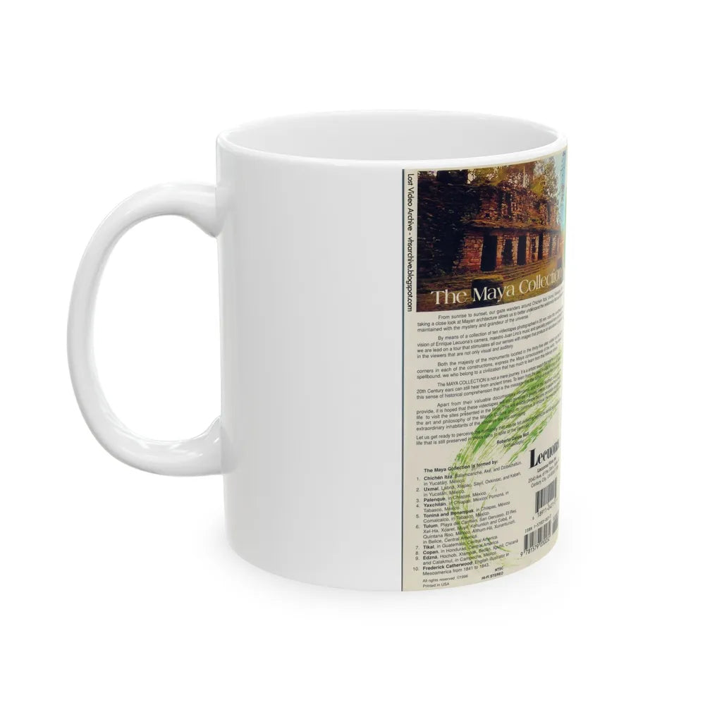 MAYA YAXCHILIAN CHIAPAS MEXICO (VHS COVER) - White Coffee Mug-Go Mug Yourself