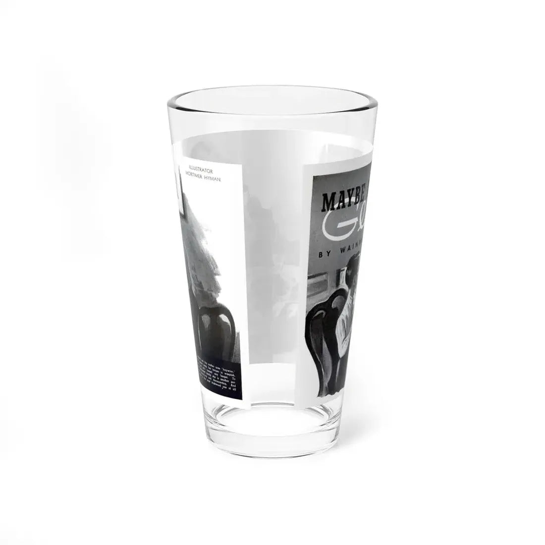 Maybe It's Your Glands, Physical Culture, September 1940 (Magazine Illustration) Pint Glass 16oz - Go Mug Yourself