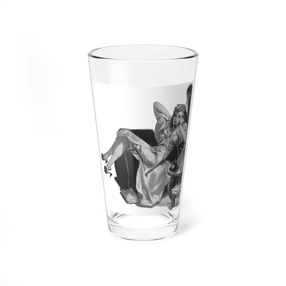 Mayfair Melody by Peter Cheyney, Britannia and Eve, 1939 (Magazine Illustration) Pint Glass 16oz-16oz-Go Mug Yourself