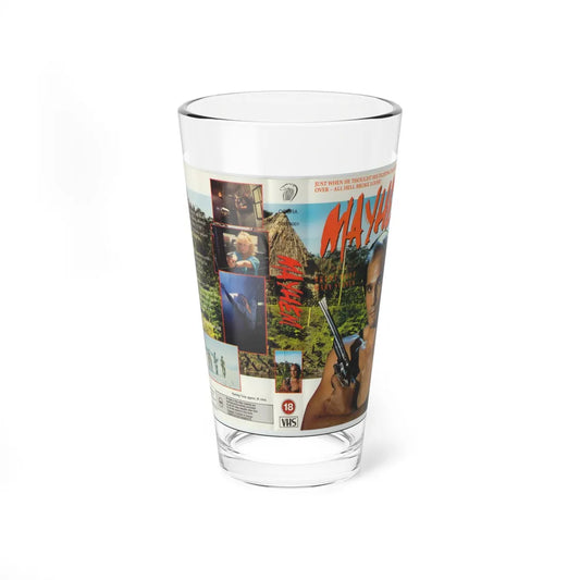 MAYHEM ACTION (VHS COVER) Pint Glass 16oz 16oz - Go Mug Yourself