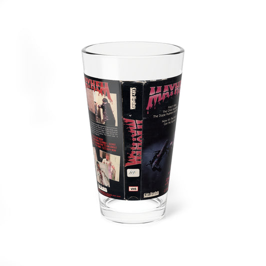 MAYHEM (VHS COVER) Pint Glass 16oz-16oz-Go Mug Yourself