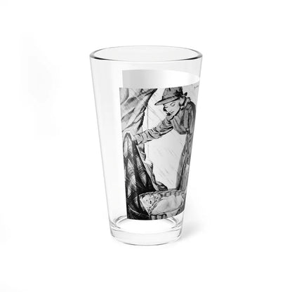 Mayor Martin's Daughter, Calling All Girls, March 1947 (Magazine Illustration) Pint Glass 16oz-Go Mug Yourself