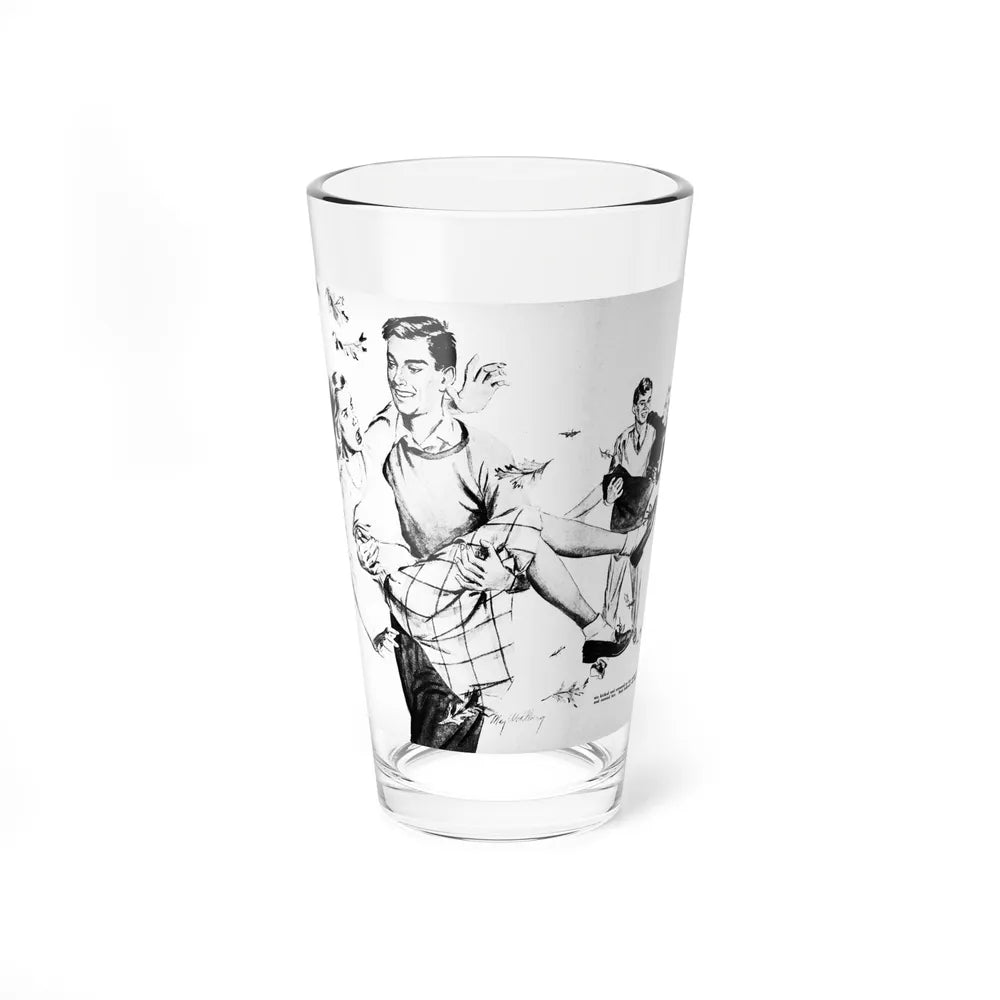 Mayor Martin's Daughter, Calling All Girls, November 1946 (Magazine Illustration) Pint Glass 16oz-16oz-Go Mug Yourself