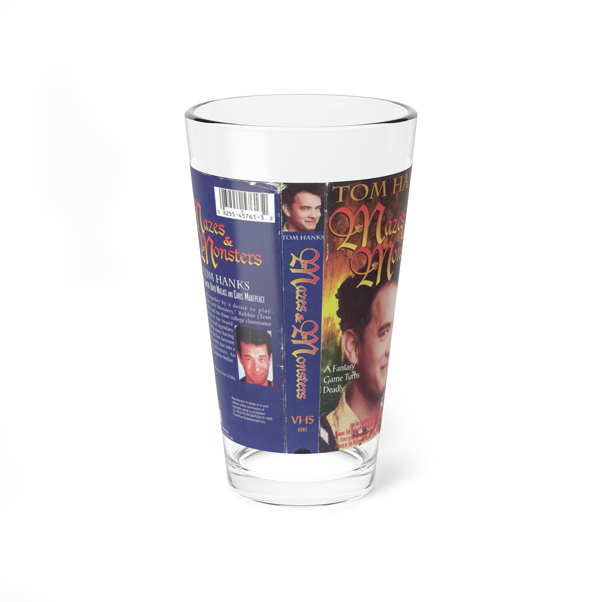 MAZES & MONSTERS TOM HANKS (VHS COVER) Pint Glass 16oz-16oz-Go Mug Yourself