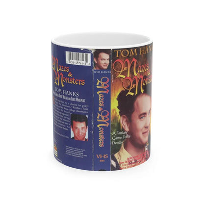 MAZES & MONSTERS TOM HANKS (VHS COVER) - White Coffee Mug-11oz-Go Mug Yourself