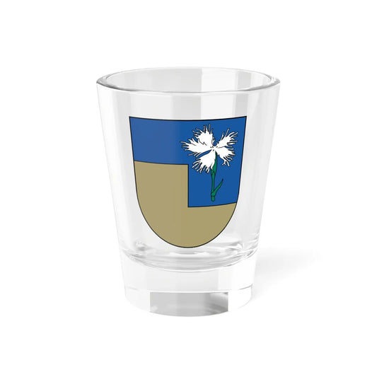 Mazsalacas novads COA (Latvia) (Coat of Arms) Shot Glass 1.5oz 1.5oz - Go Mug Yourself