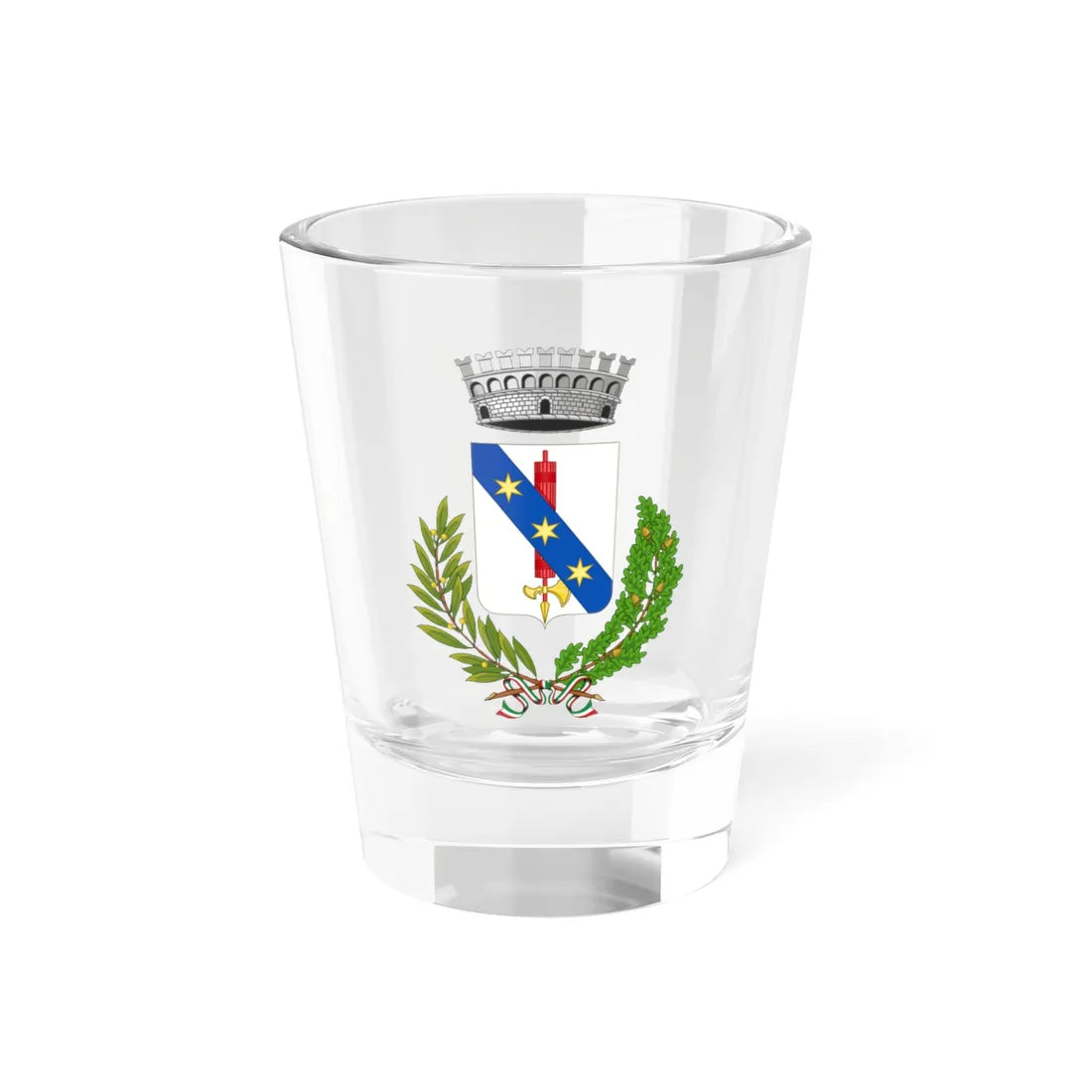 Mazzarino-Stemma (Italy) (Coat of Arms) Shot Glass 1.5oz 1.5oz - Go Mug Yourself