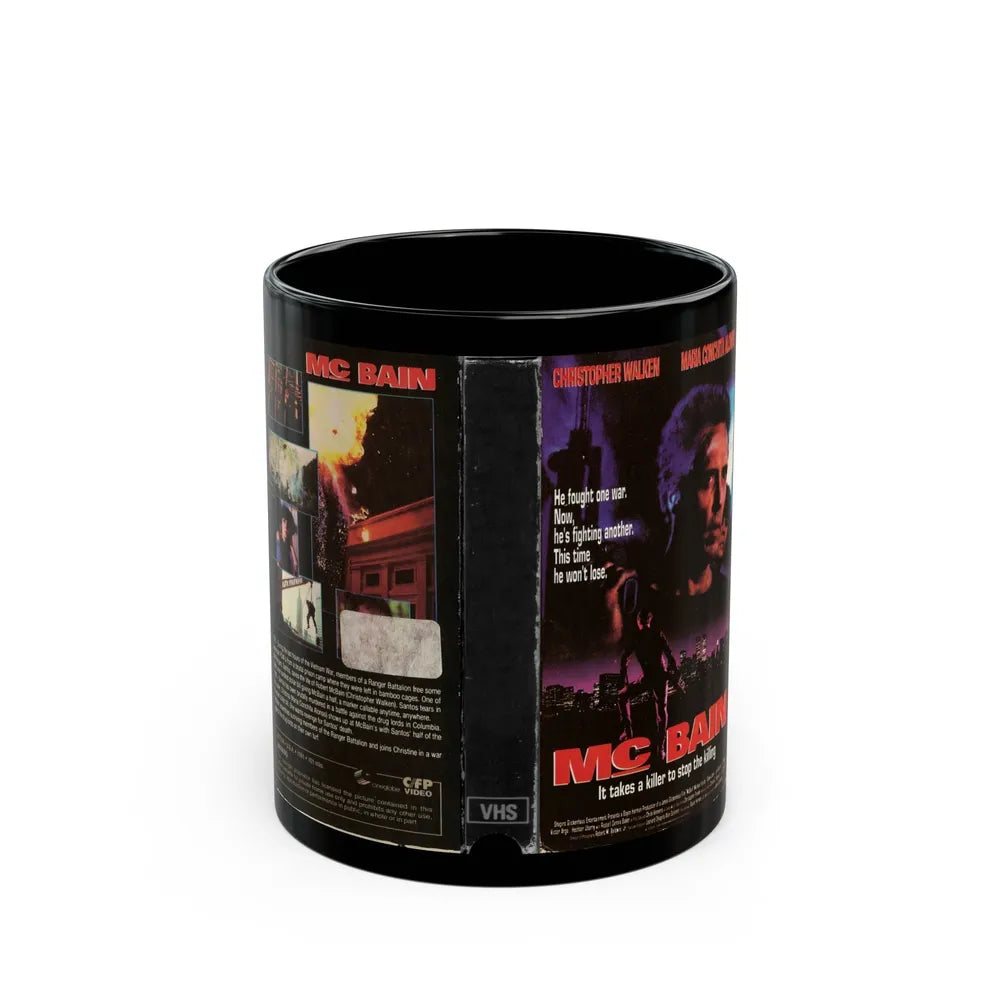 MC BAIN (VHS COVER) - Black Coffee Mug-11oz-Go Mug Yourself