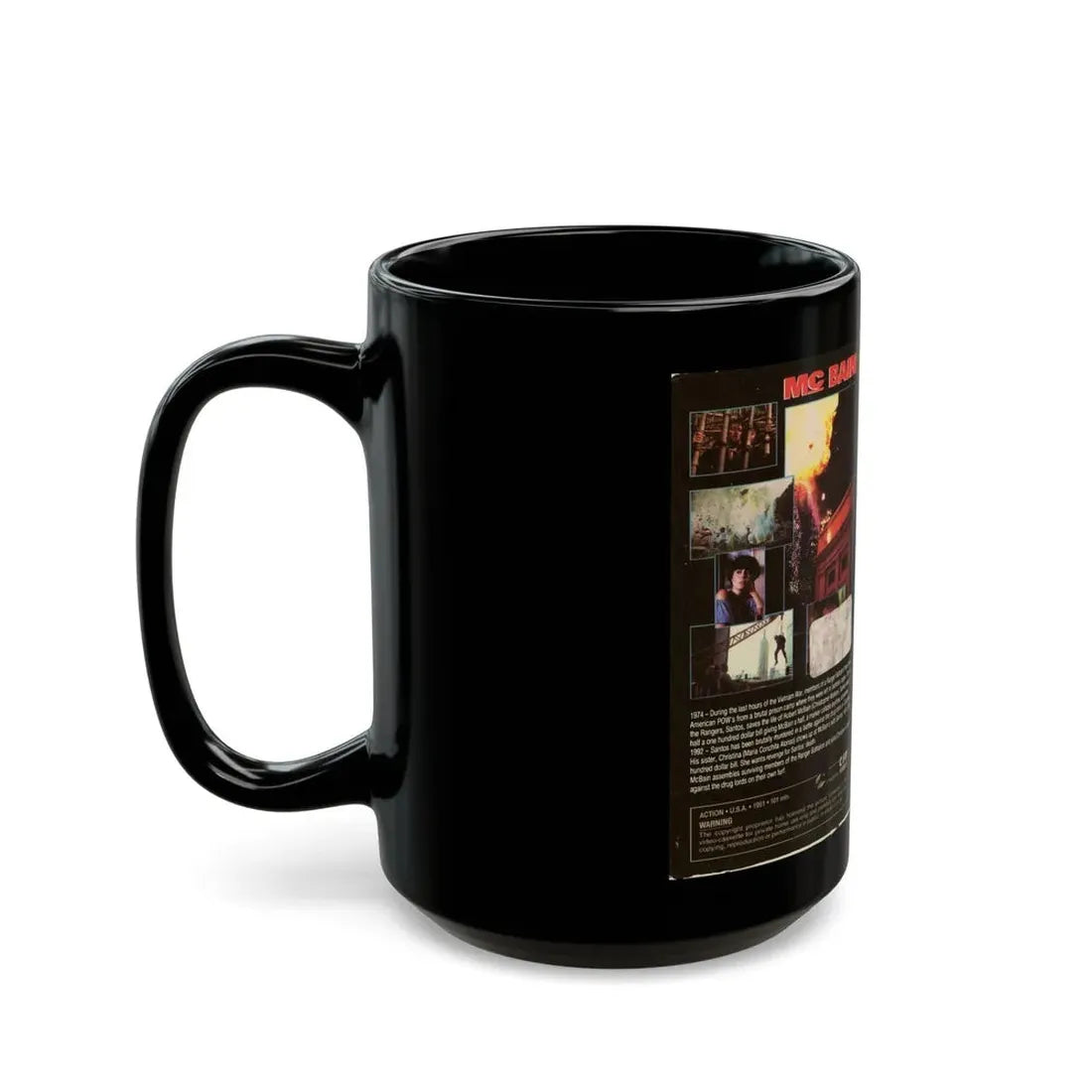 MC BAIN (VHS COVER) - Black Coffee Mug - Go Mug Yourself