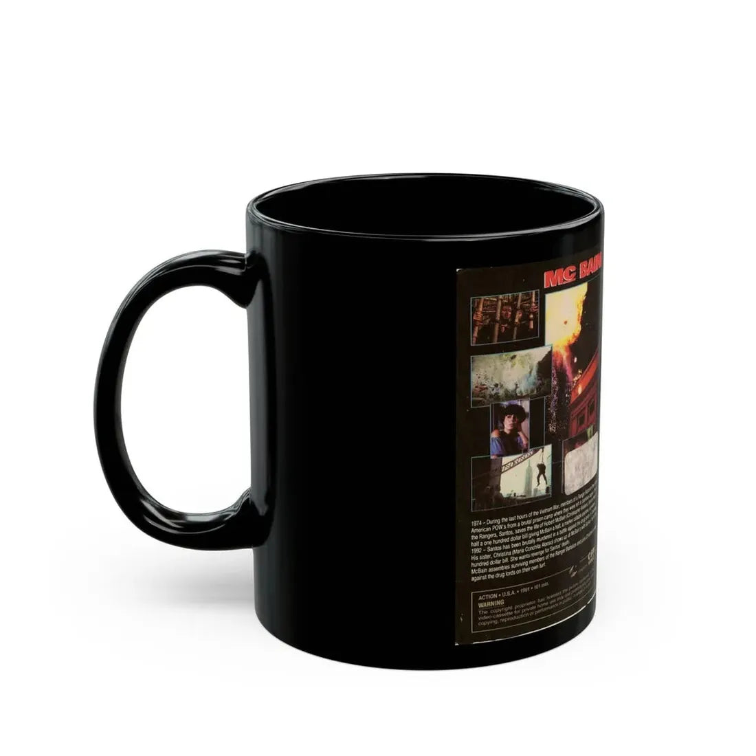 MC BAIN (VHS COVER) - Black Coffee Mug - Go Mug Yourself