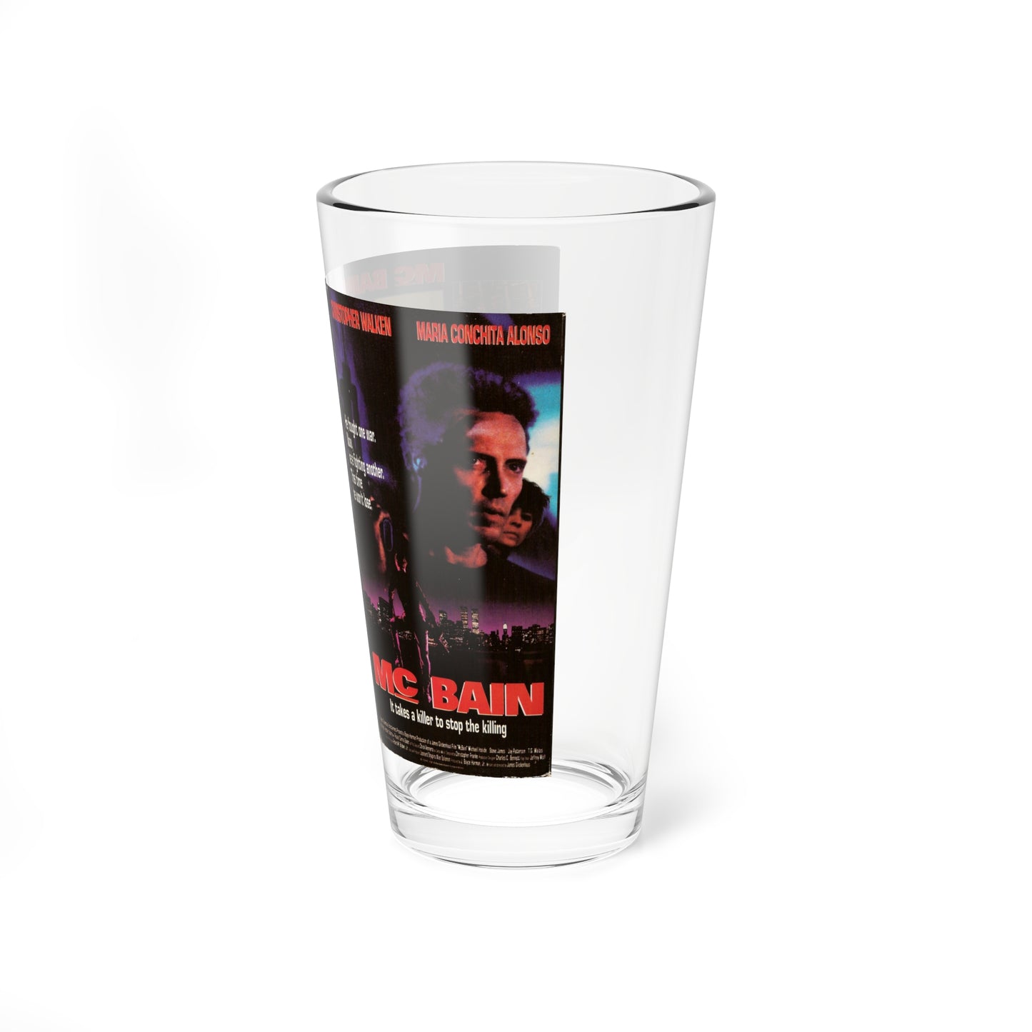 MC BAIN (VHS COVER) Pint Glass 16oz-Go Mug Yourself