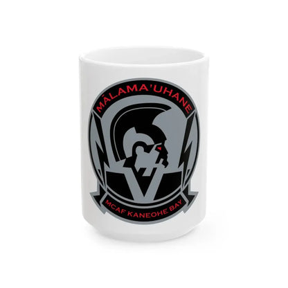 MCAF Kaneohe Bay (USMC) White Coffee Mug 15oz - Go Mug Yourself