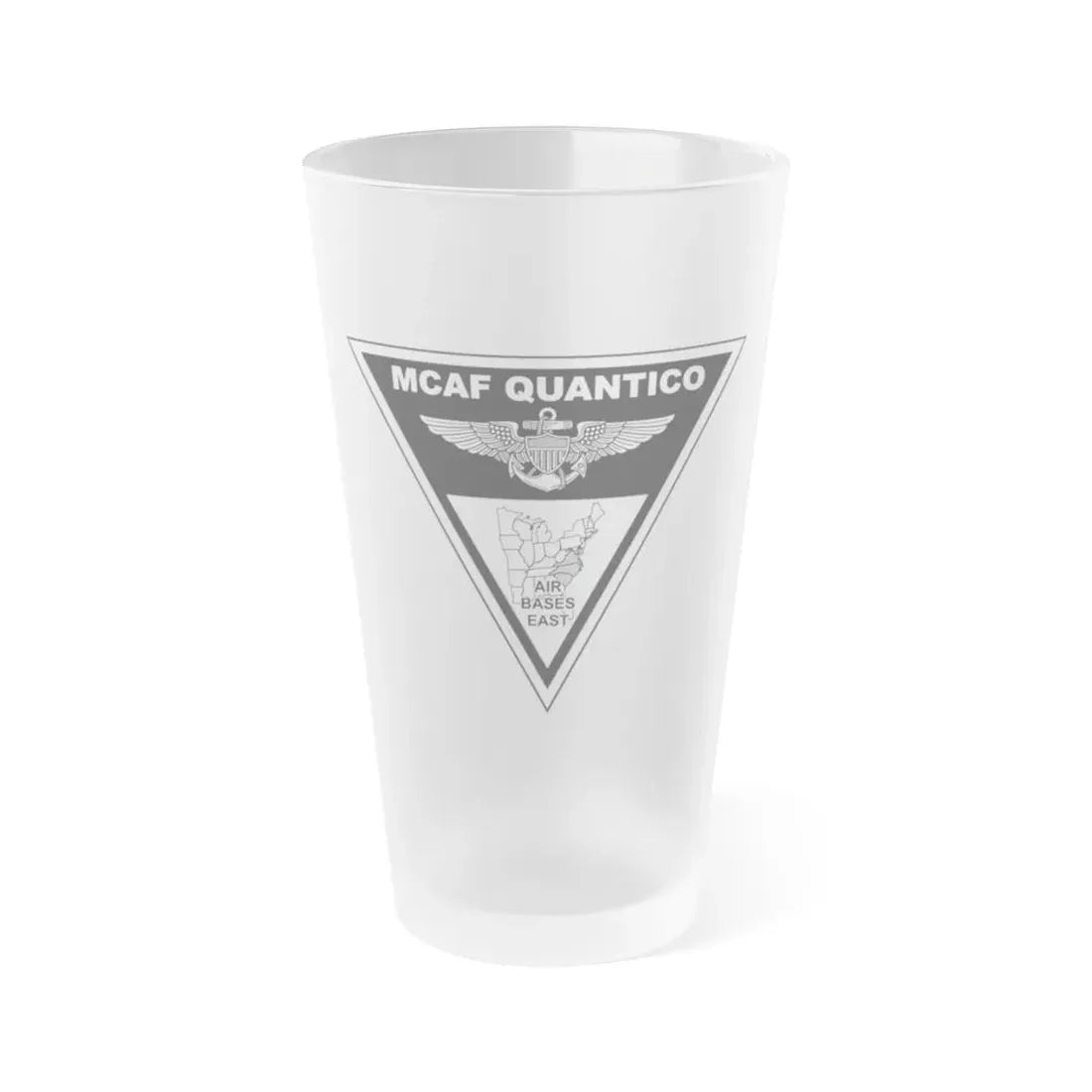 MCAF Quantico USMC 229th Birthday Ball (USMC) Frosted Pint Glass 16oz Default Title - Go Mug Yourself