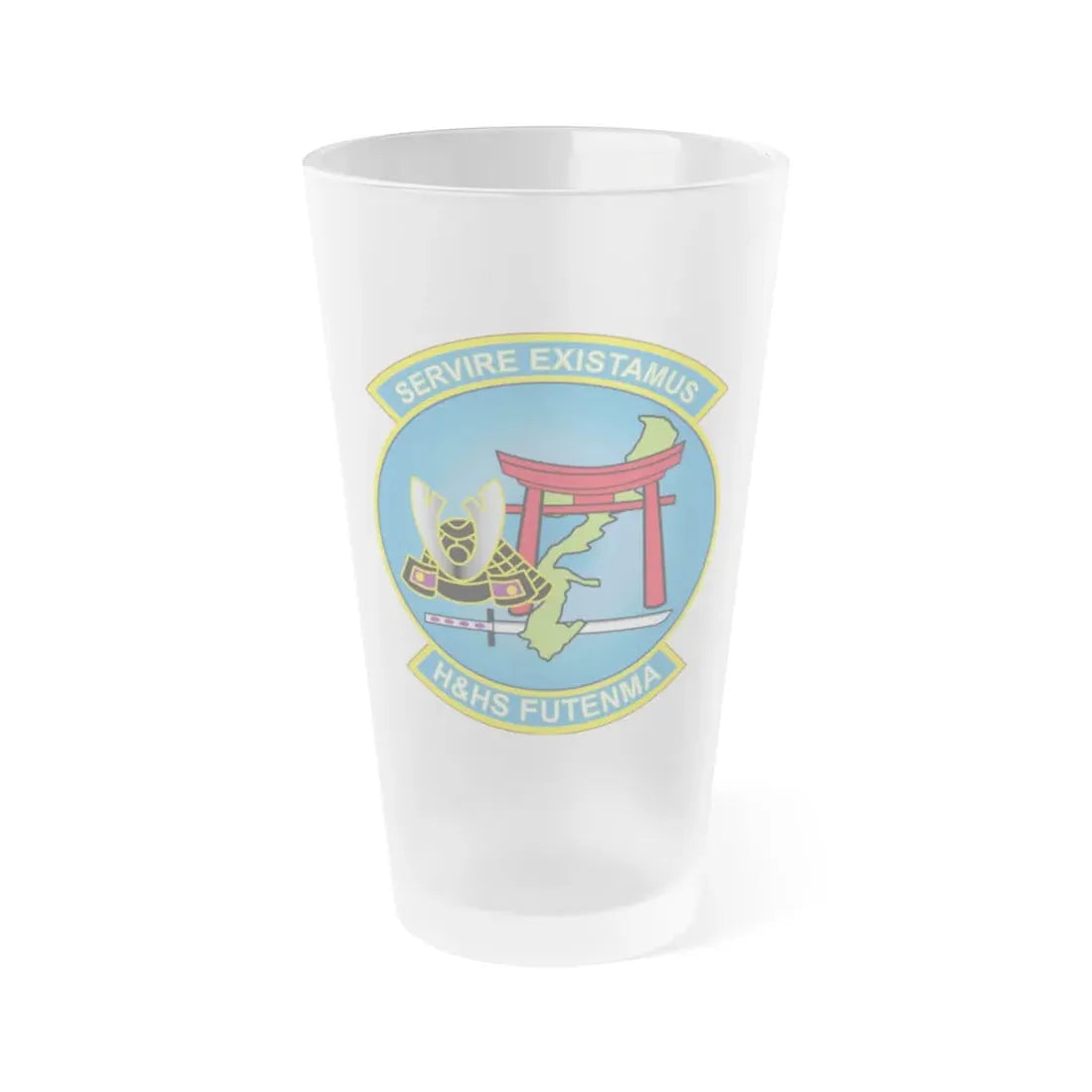 MCAS Futenma H&HS Futenma (USMC) Frosted Pint Glass 16oz Default Title - Go Mug Yourself
