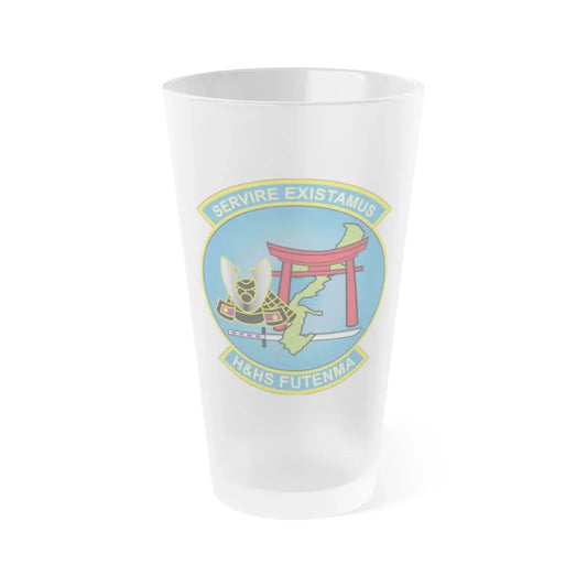 MCAS Futenma H&HS Futenma (USMC) Frosted Pint Glass 16oz Default Title - Go Mug Yourself