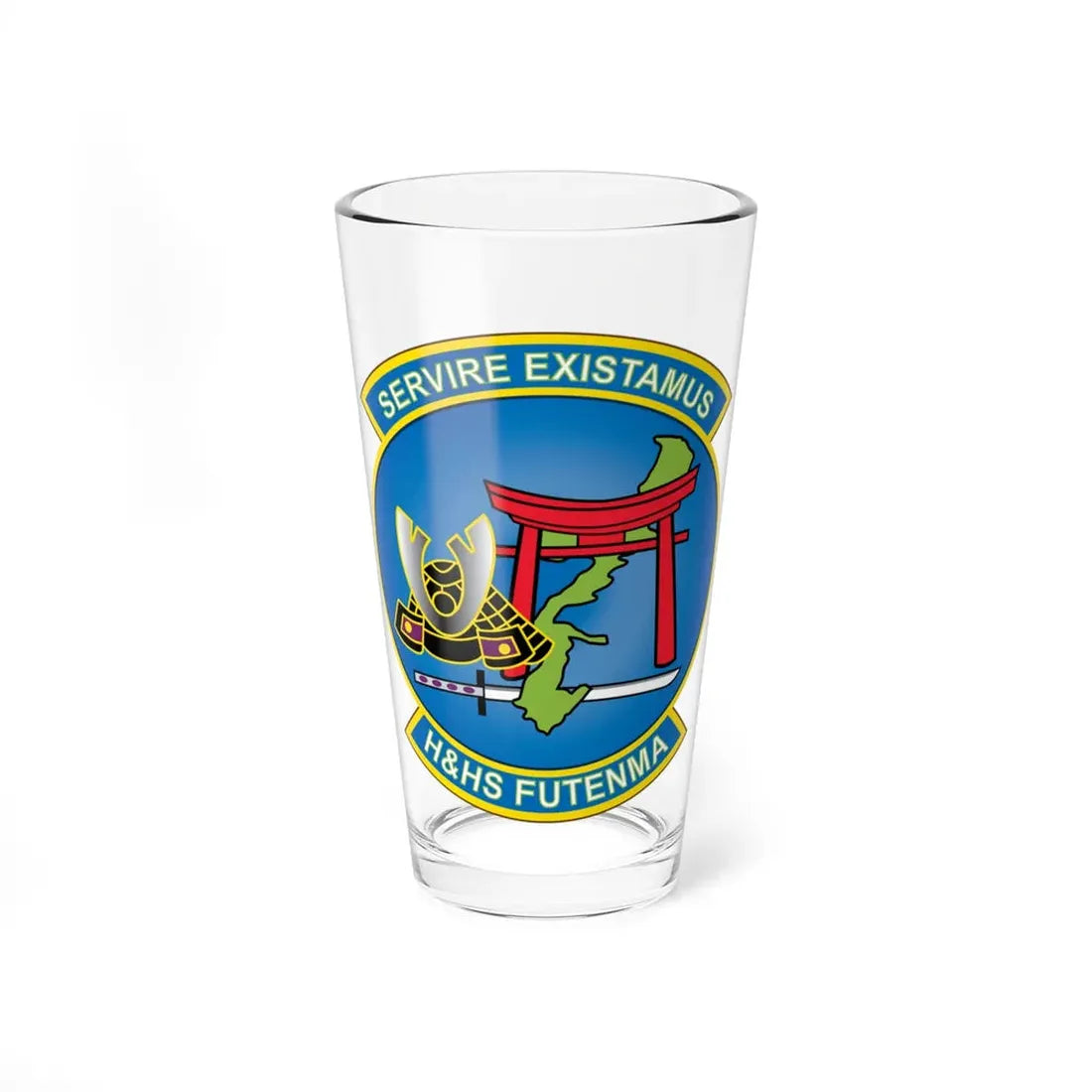 MCAS Futenma H&HS Futenma (USMC) Pint Glass 16oz 16oz - Go Mug Yourself