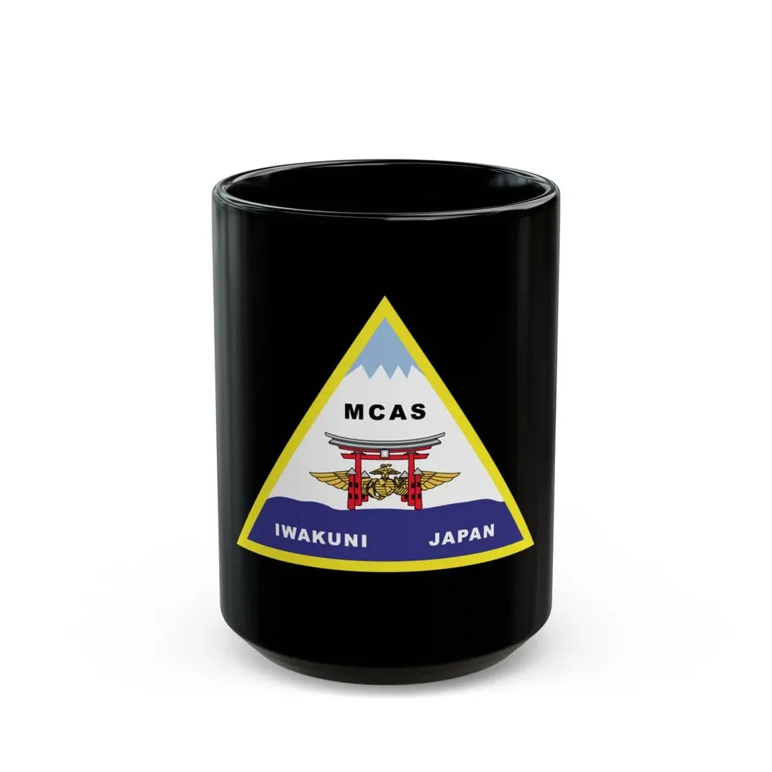 MCAS Iwakuni (USMC) Black Coffee Mug 15oz - Go Mug Yourself