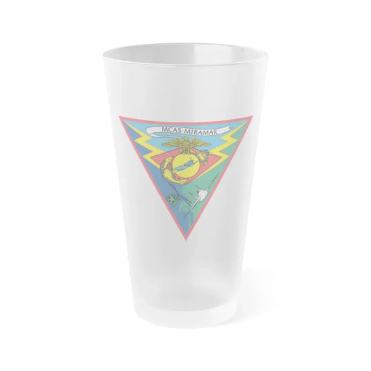 MCAS Miramar (USMC) Frosted Pint Glass 16oz Default Title - Go Mug Yourself