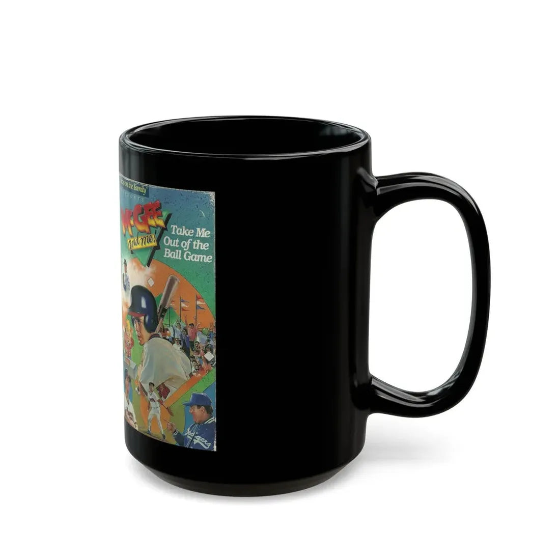 MCGEE AND ME TAKE ME OUT TO THE BALL GAME (VHS COVER) - Black Coffee Mug - Go Mug Yourself