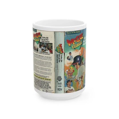 MCGEE AND ME TAKE ME OUT TO THE BALL GAME (VHS COVER) - White Coffee Mug-15oz-Go Mug Yourself