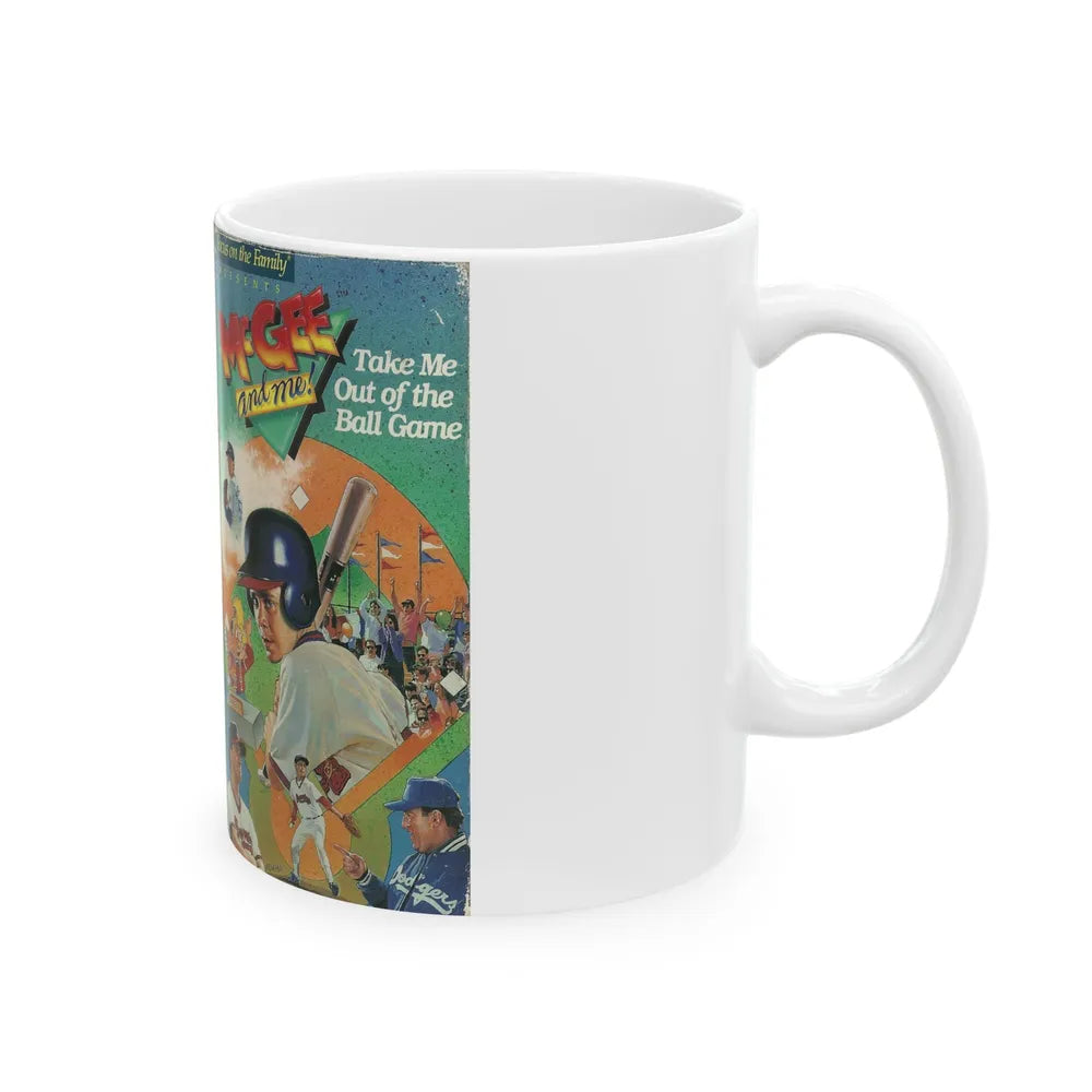 MCGEE AND ME TAKE ME OUT TO THE BALL GAME (VHS COVER) - White Coffee Mug-Go Mug Yourself