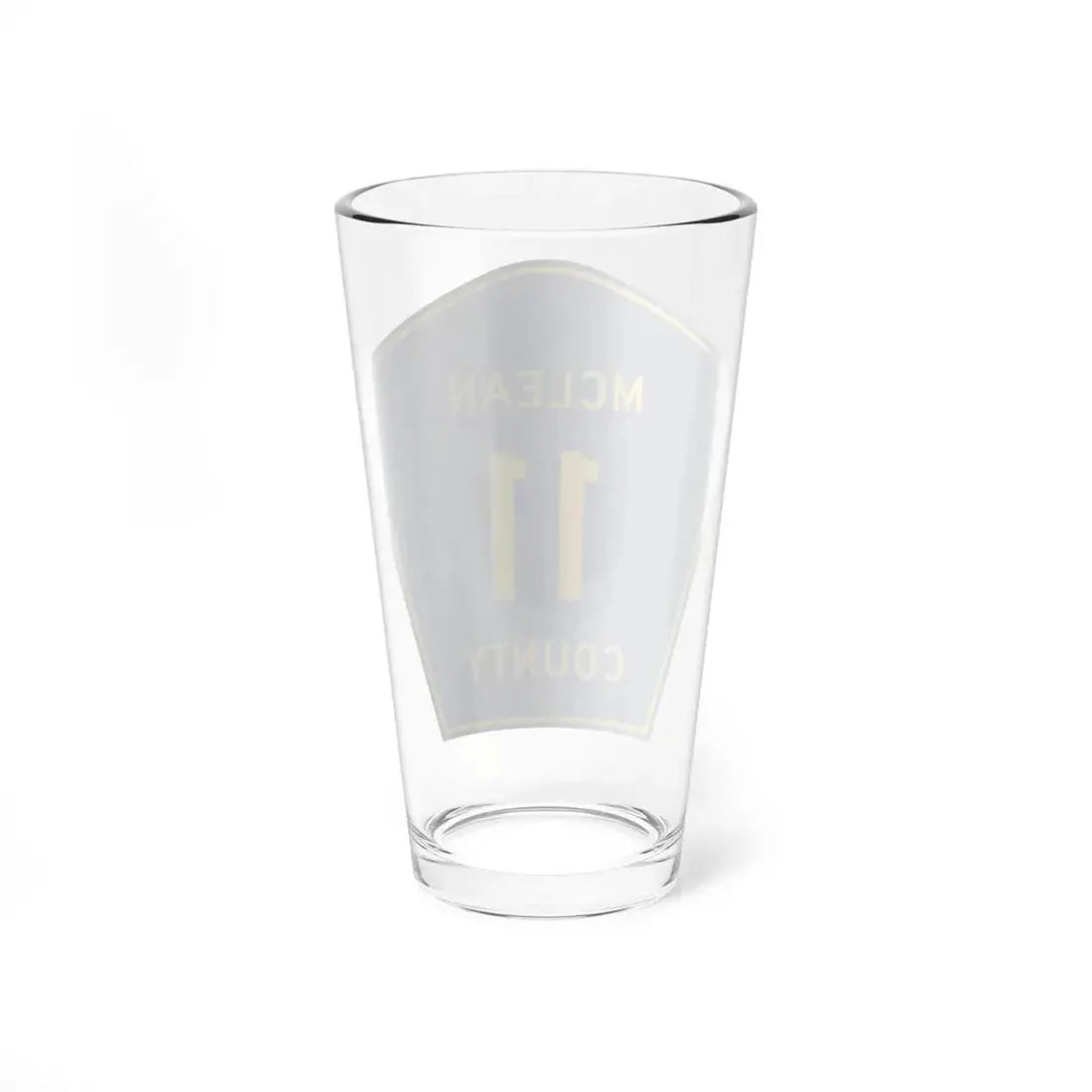 McLean County 11 (Illinois) (Road Sign) Pint Glss 16oz - Go Mug Yourself