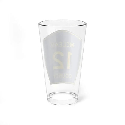 McLean County 12 (Illinois) (Road Sign) Pint Glss 16oz - Go Mug Yourself