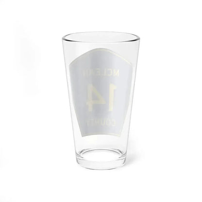 McLean County 14 (Illinois) (Road Sign) Pint Glass 16oz - Go Mug Yourself