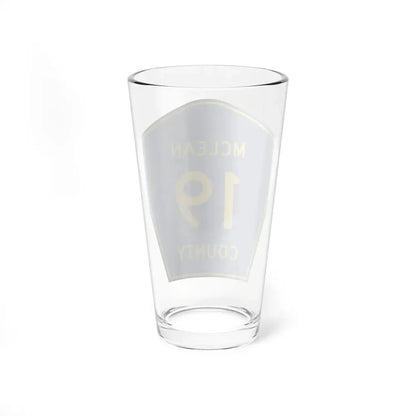 McLean County 19 (Illinois) (Road Sign) Pint Glss 16oz - Go Mug Yourself