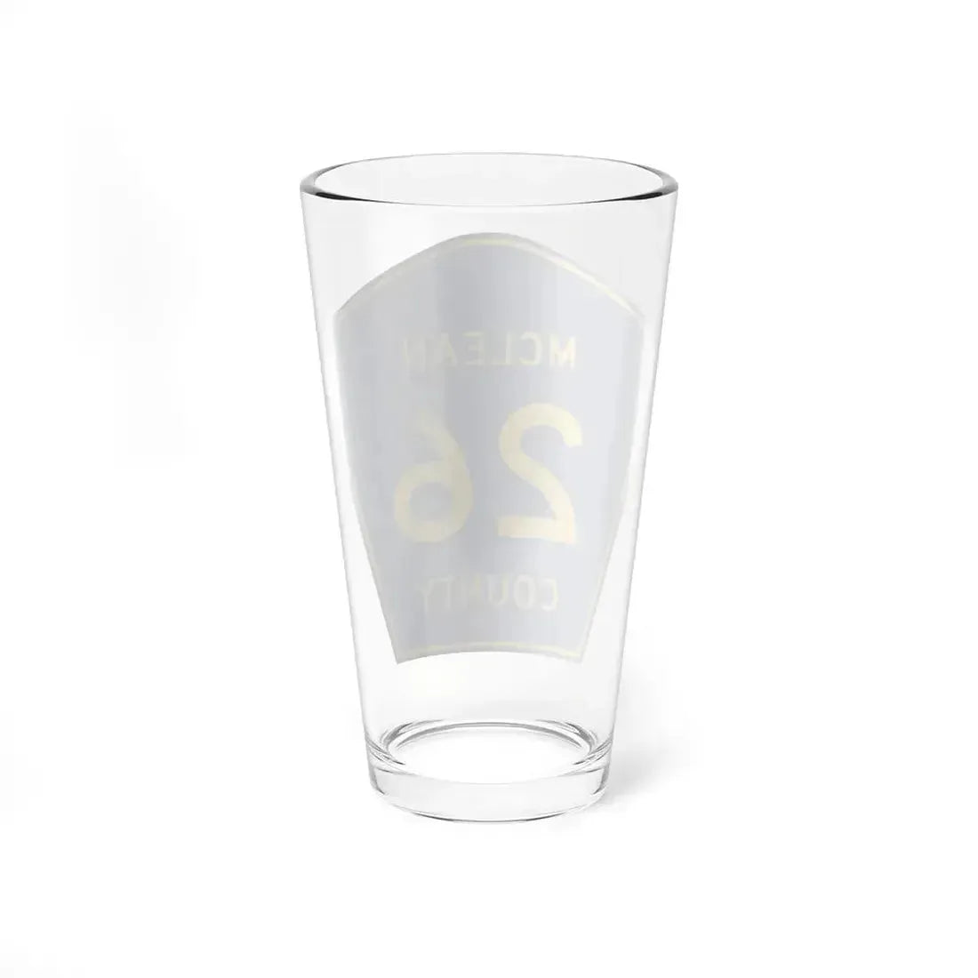 McLean County 26 (Illinois) (Road Sign) Pint Glass 16oz - Go Mug Yourself