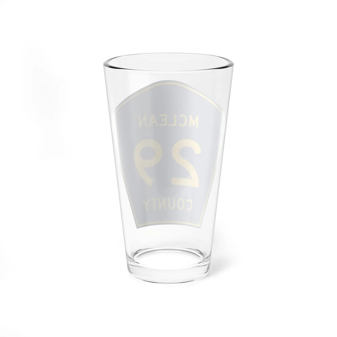 McLean County 29 (Illinois) (Road Sign) Pint Glass 16oz - Go Mug Yourself