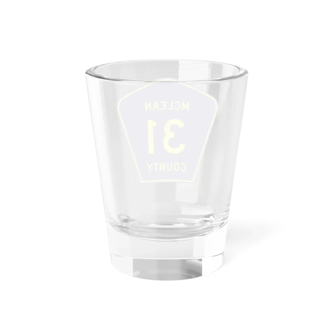 McLean County 31 (Illinois) (Road Sign) Shot Glass 1.5oz - Go Mug Yourself